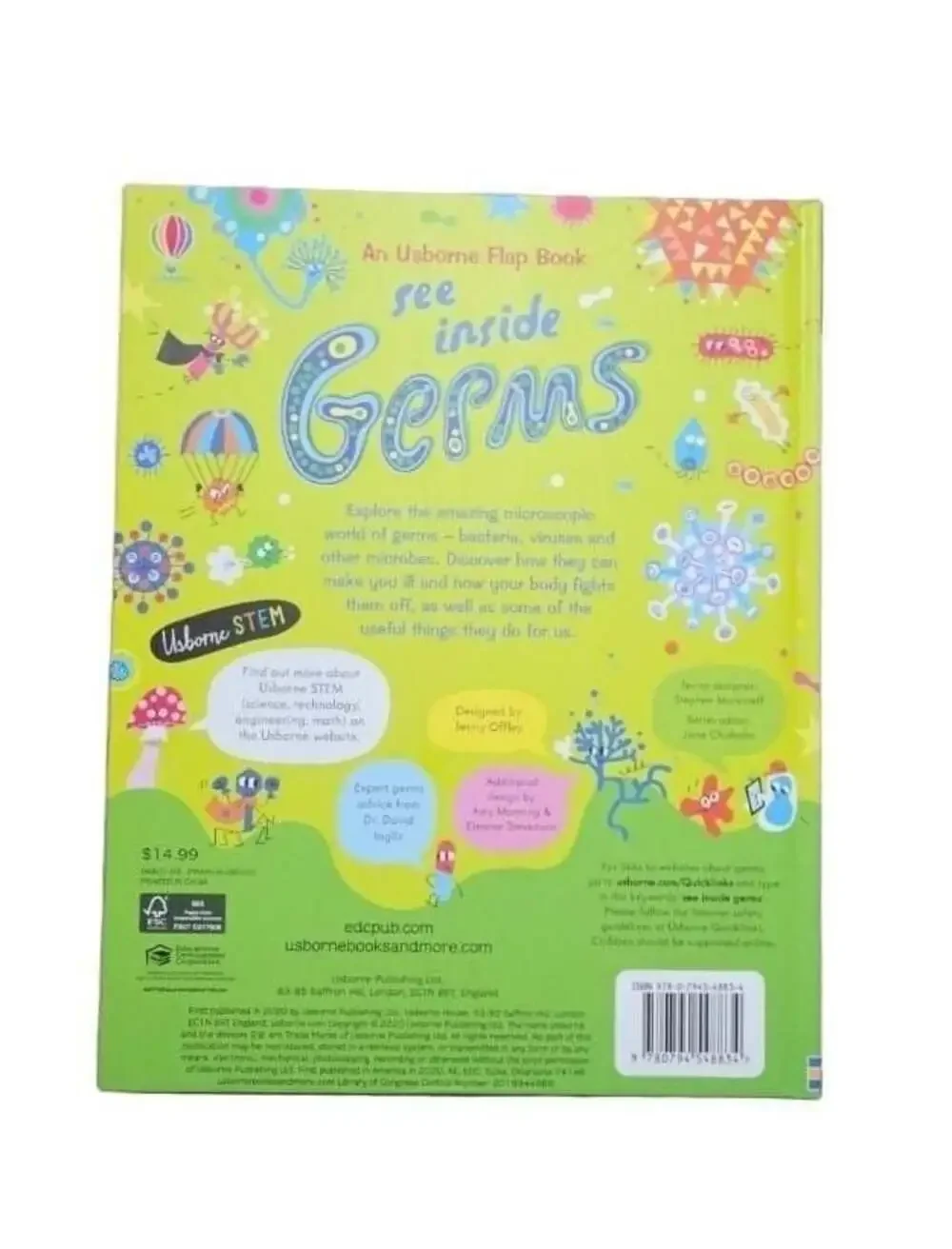 Usborne Flap Book: See Inside Germs STEM